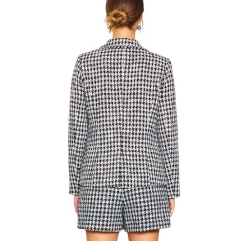 Skies Are Blue Fringed Houndstooth Blazer medium - Picture 3 of 11